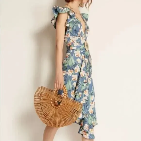 PatBO Floral Belted Midi Dress - Picture 16 of 16